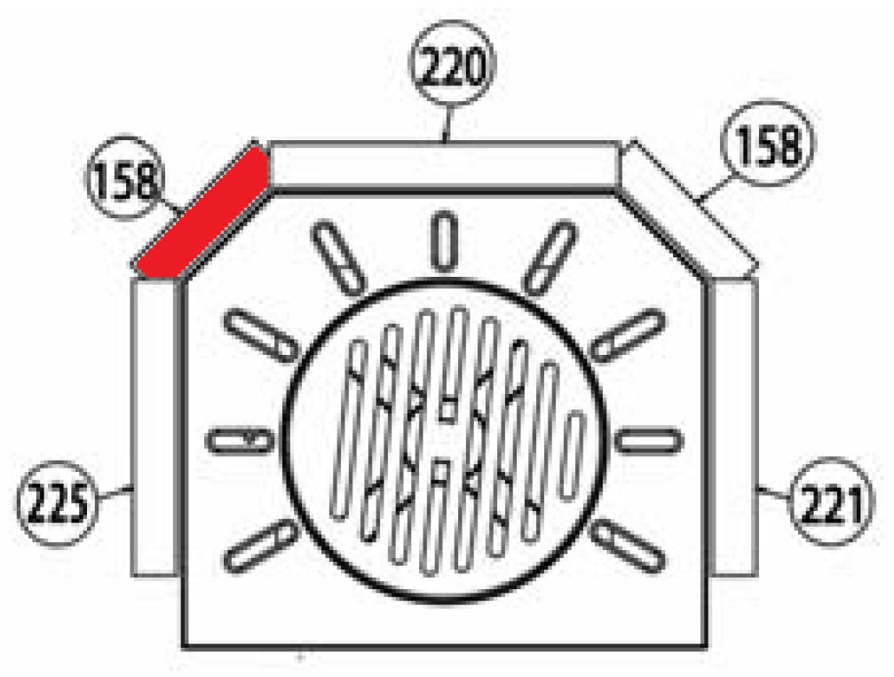 Haas-Sohn Xi 325.15 pietra laterale a sinistra posteriore