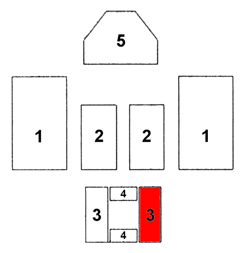 Oranier Bohemia Bodemsteen rechts A Oranier Bohemia Bodemsteen rechts A