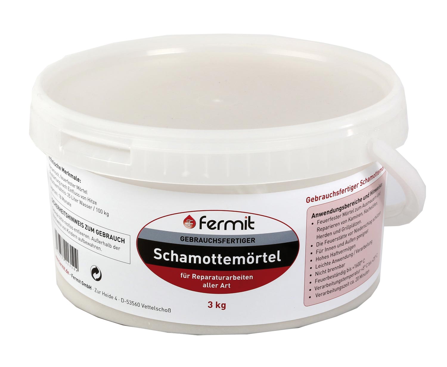 Schamottemörtel, 3 kg