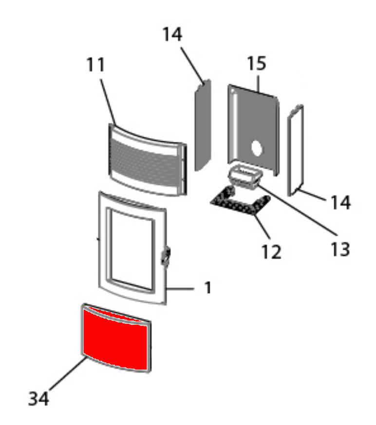 MCZ SUITE Comfort Air 2016 sideforklædning højre foran hvid keramik MCZ SUITE Comfort Air 2016 sideforklædning højre foran hvid keramik