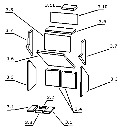 Oranier Skagen revêtement de chambre de combustion A Oranier Skagen revêtement de chambre de combustion A