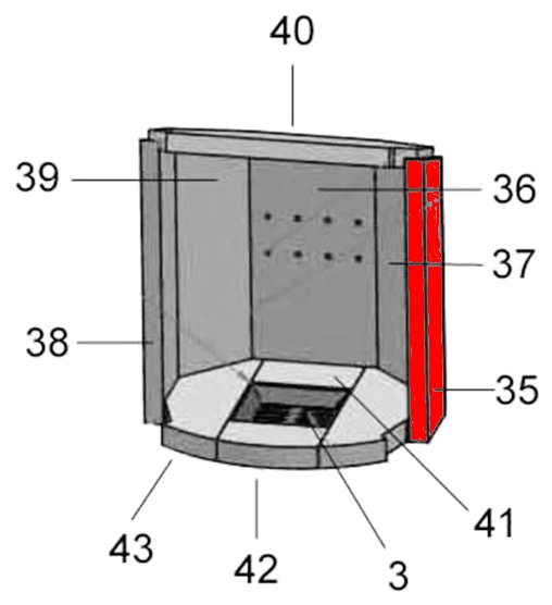 Justus Baltrum pietra laterale a destra anteriore Justus Baltrum pietra laterale a destra anteriore