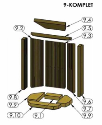 Oranier Clio 5 Feuerraumauskleidung Oranier Clio 5 Feuerraumauskleidung