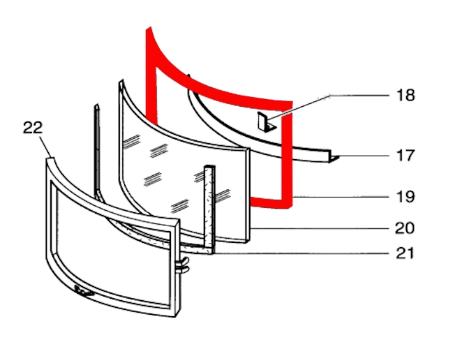 Supra Emeraude 1830 dørpakning Supra Emeraude 1830 dørpakning