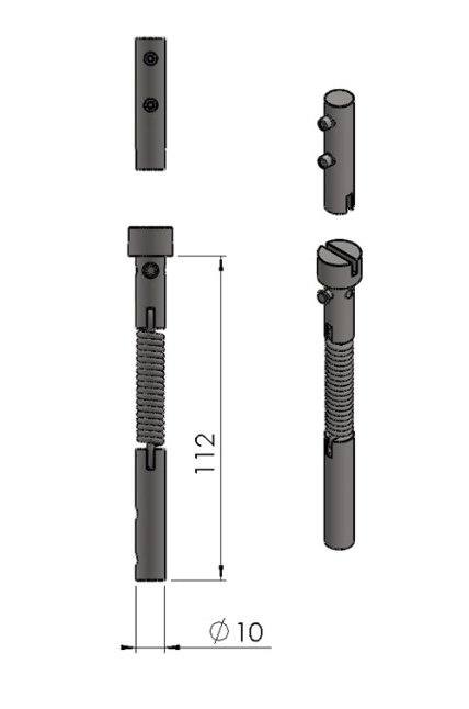 Termatech TT22 charnière kit