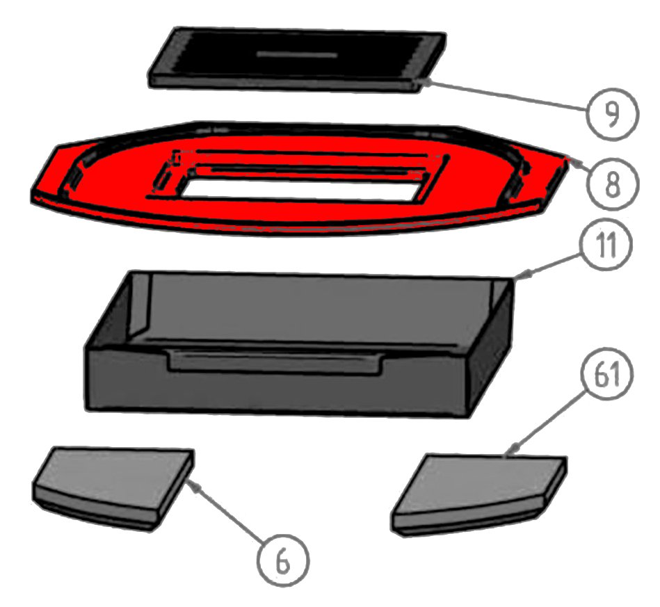Oranier Polar NEO 8 RLA Support de grille Oranier Polar NEO 8 RLA Support de grille