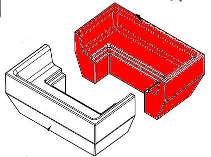 Spartherm Piko H2O pietra per fondo a destra