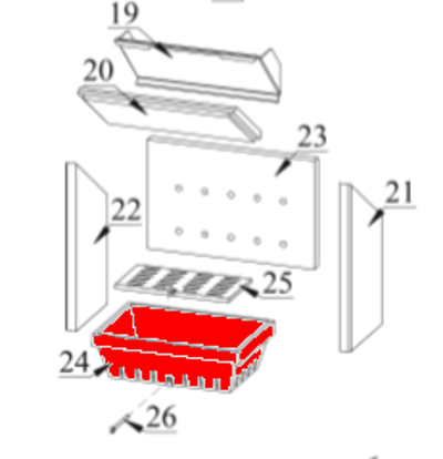 Fireplace Meltemi support de grille