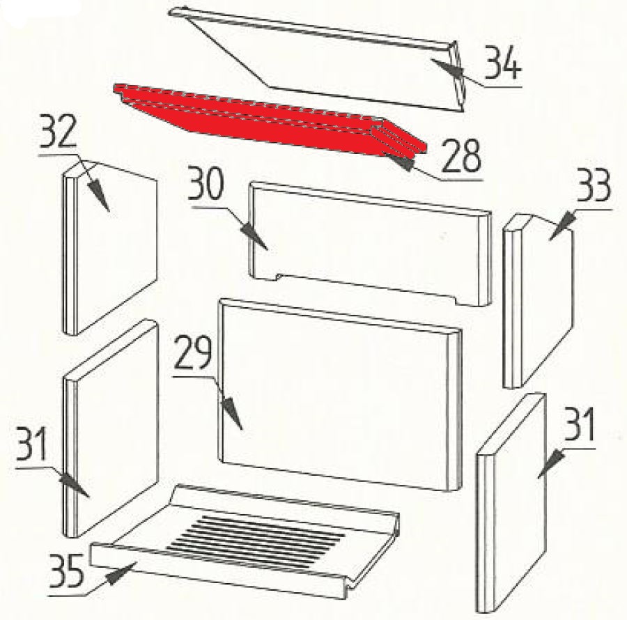 Fireplace Fiume deflettore di tiraggio