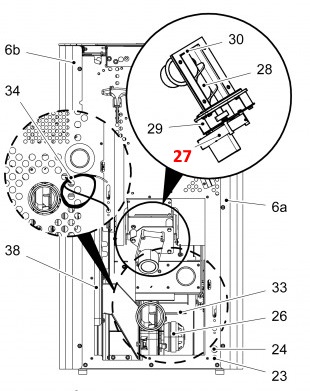 Haas-Sohn Pallazza II 534.08 moteur de vis sans fin Haas-Sohn Pallazza II 534.08 moteur de vis sans fin