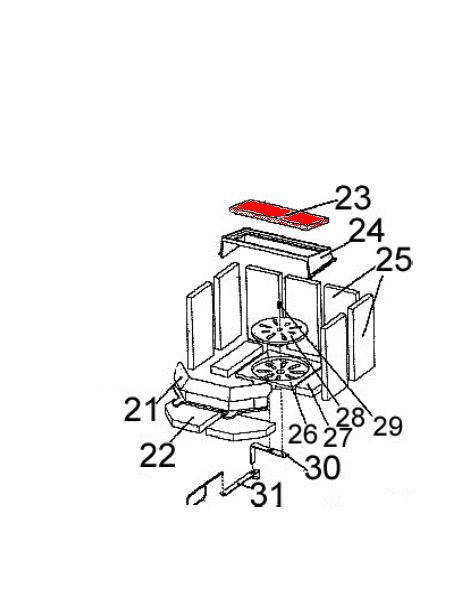 Austroflamm Wega vlamplaat B Austroflamm Wega vlamplaat B