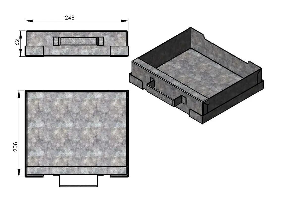 Termatech TT30 Aschekasten Termatech TT30 Aschekasten