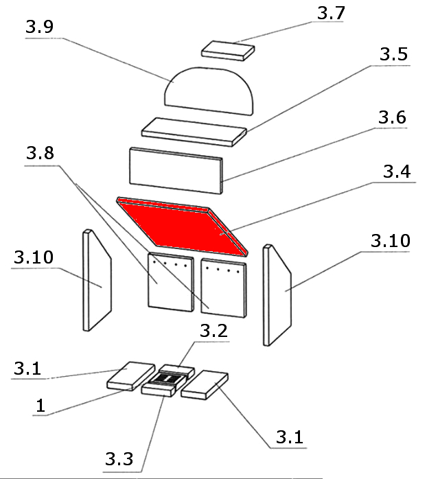 Oranier Stockholm 6 Zugumlenkung unten A Prallplatte Oranier Stockholm 6 Zugumlenkung unten A Prallplatte