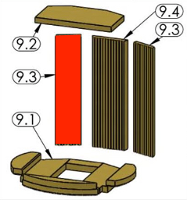 Oranier Atrium 7 Achterste muur steen links Oranier Atrium 7 Achterste muur steen links