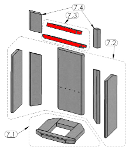Oranier Pori 5 vlamplaat Set D Oranier Pori 5 vlamplaat Set D