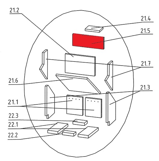 Justus Grönland Zugumlenkung mitte Prallplatte Justus Grönland Zugumlenkung mitte Prallplatte