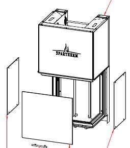 Spartherm Arte 3RL-60h Glasruit links A Spartherm Arte 3RL-60h Glasruit links A