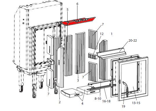 Leda Lava W vlamplaat A Leda Lava W vlamplaat A
