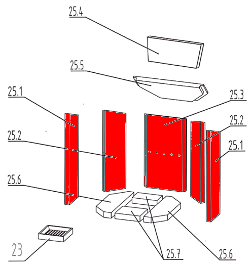 Oranier Kiruna 6 Hoek Zijsteen Set B Oranier Kiruna 6 Hoek Zijsteen Set B
