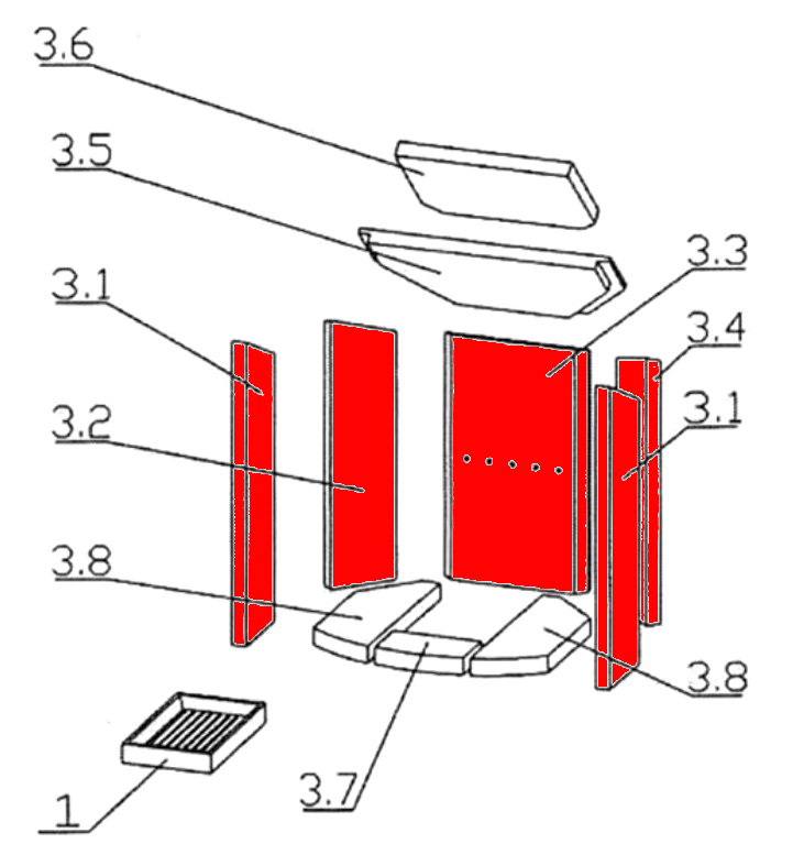 Oranier Type 4654-6 Zijsteen Set D Oranier Type 4654-6 Zijsteen Set D