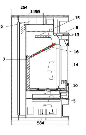 Haas+Sohn Lillehammer 264.15 Zugumlenkung unten Prallplatte Haas+Sohn Lillehammer 264.15 Zugumlenkung unten Prallplatte