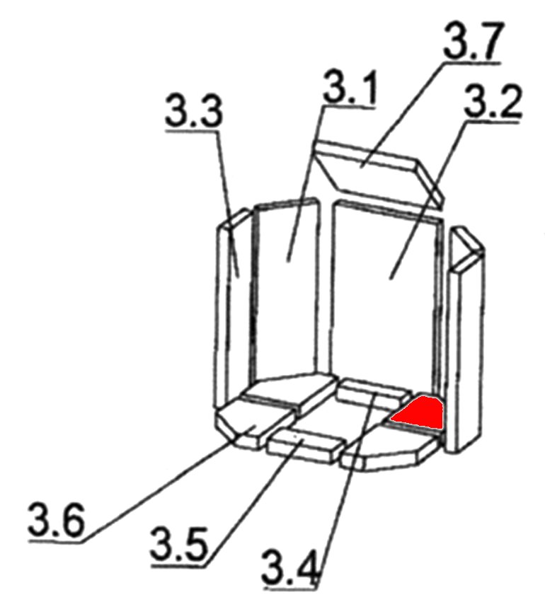 Oranier Kiruna 8 Bodemsteen rechts achteraan A Oranier Kiruna 8 Bodemsteen rechts achteraan A