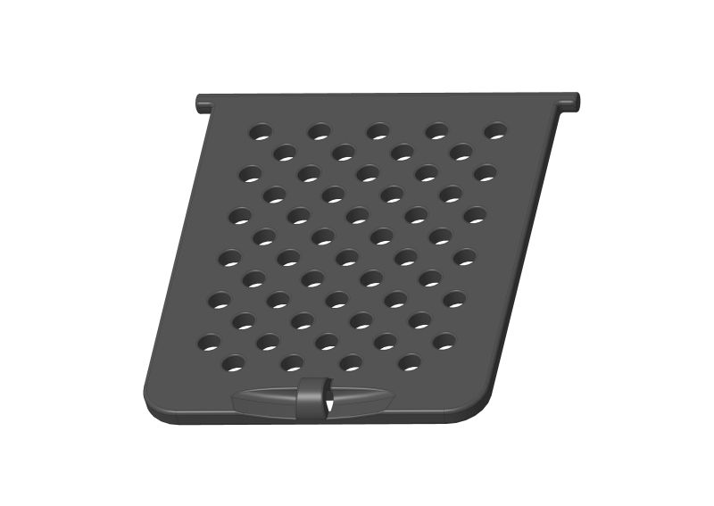 Romotop KV 025W 02BD Ascherost schwarz