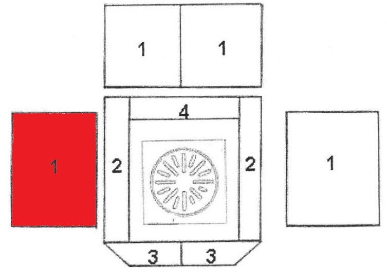 Caminos Kantus Seitenstein links Vermiculitestein Caminos Kantus Seitenstein links Vermiculitestein