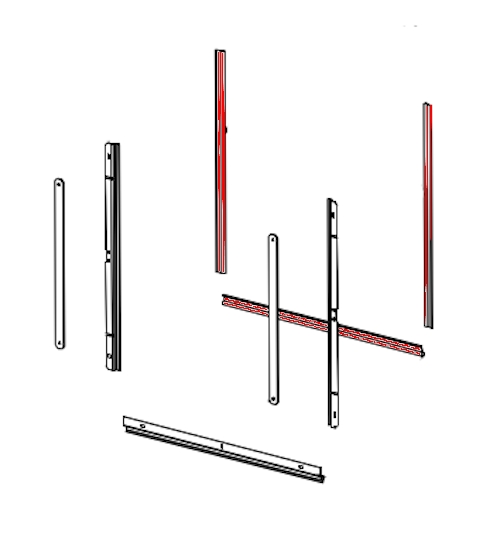 Supra Hirvik Inox dørpakning sæt Supra Hirvik Inox dørpakning sæt