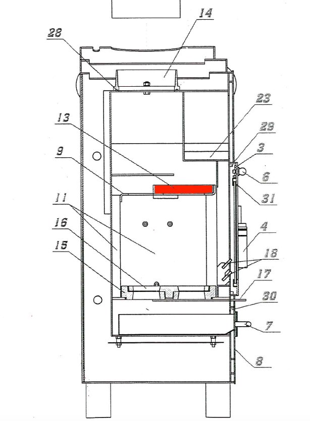 Fireplace Time Zugumlenkung Explosionszeichnung Fireplace Time Zugumlenkung Explosionszeichnung