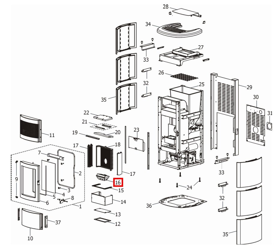 MCZ CLUB 2.0 COMFORT Air brændegryde MCZ CLUB 2.0 COMFORT Air brændegryde