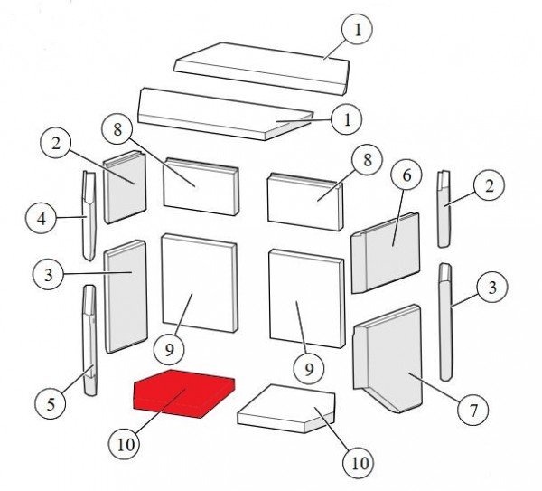 Lotus M Jubilee Bodemsteen links B Lotus M Jubilee Bodemsteen links B