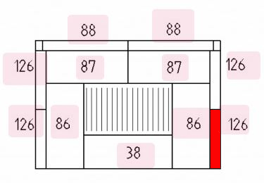 Haas+Sohn Viking II 168.17 Seitenstein rechts vorne A Brennraumstein Haas+Sohn Viking II 168.17 Seitenstein rechts vorne A Brennraumstein