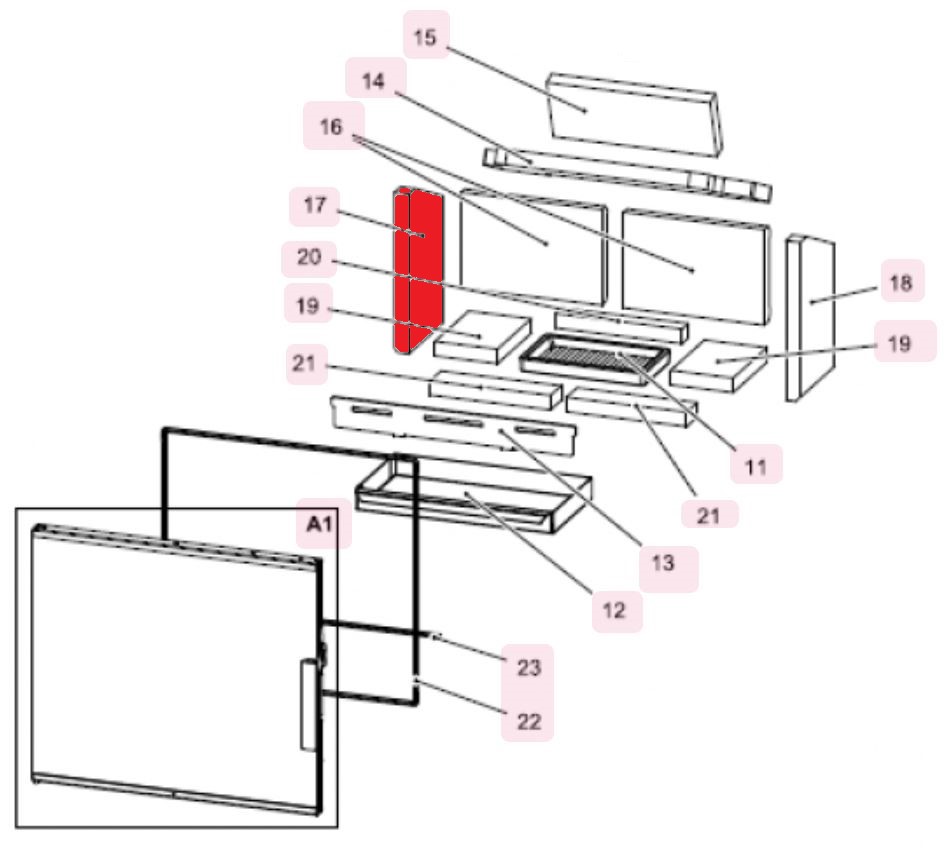 Haas-Sohn Westminster easy 347.15 cegła boczna z lewej strony