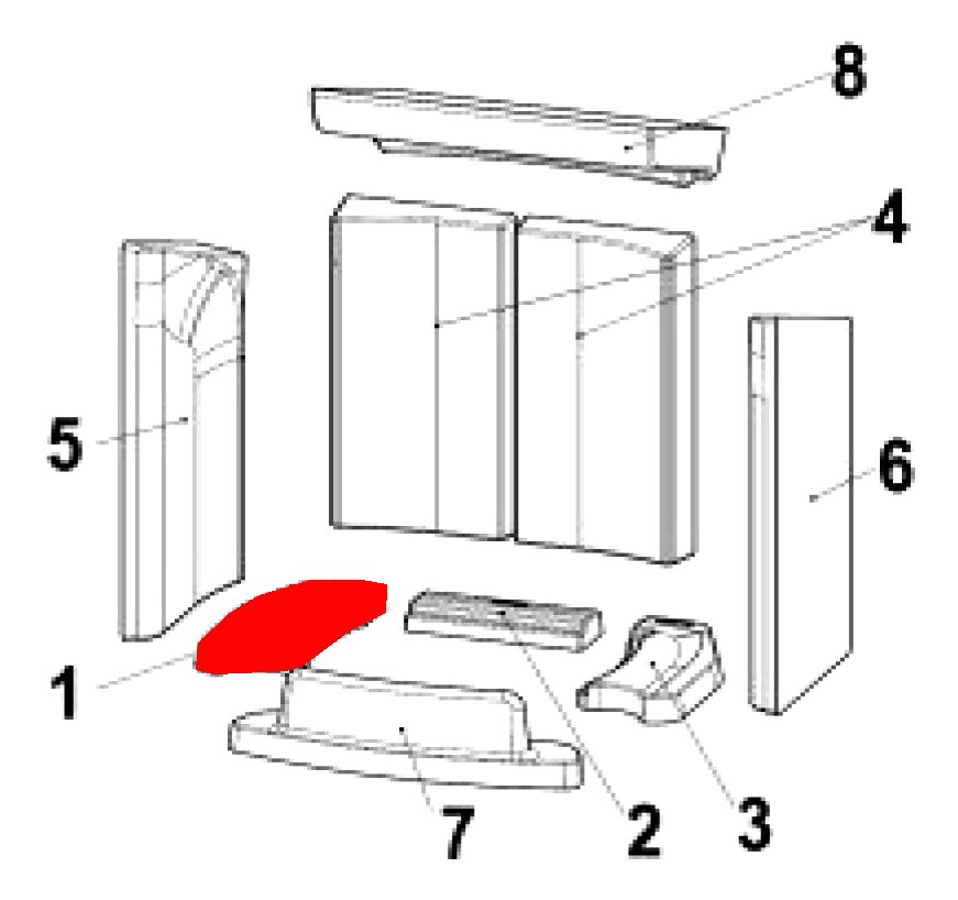 Austroflamm Chester pierre de sole gauche Austroflamm Chester pierre de sole gauche