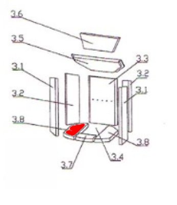 Justus Kaskade 6 bundsten venstre A Justus Kaskade 6 bundsten venstre A
