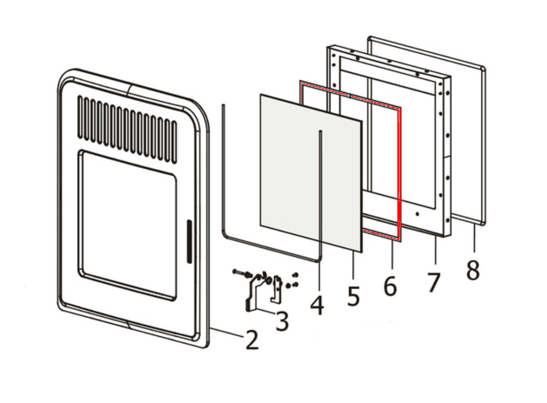 MCZ CUTE Air dørpakning MCZ CUTE Air dørpakning