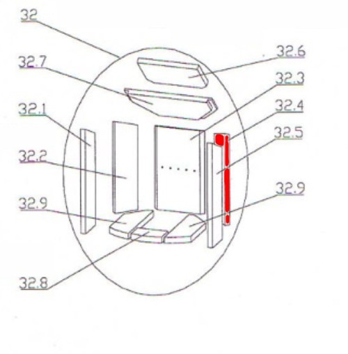 Oranier Polar 6 pierre latérale droit arrière B Oranier Polar 6 pierre latérale droit arrière B