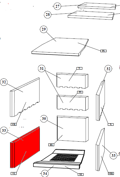 Fireplace Manhattan Zijsteen links onder Fireplace Manhattan Zijsteen links onder
