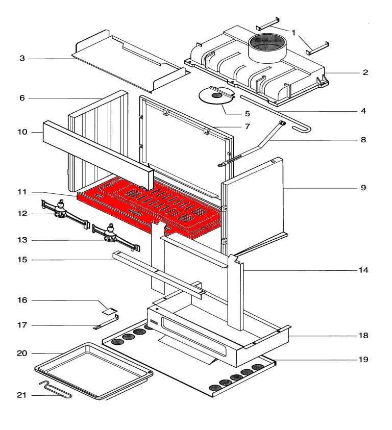 Supra HF 121 C brændkammergulv Supra HF 121 C brændkammergulv