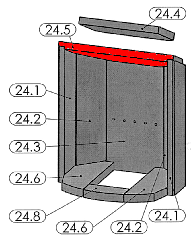 Oranier Pori 7 Zugumlenkung unten A Oranier Pori 7 Zugumlenkung unten A