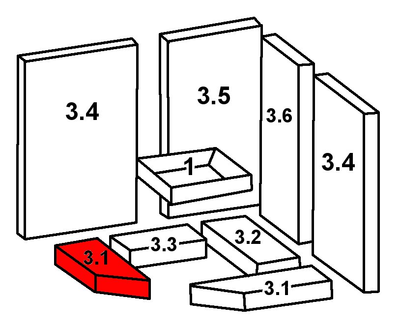 Oranier Skandik 8 Bodemsteen voorkant links B Oranier Skandik 8 Bodemsteen voorkant links B
