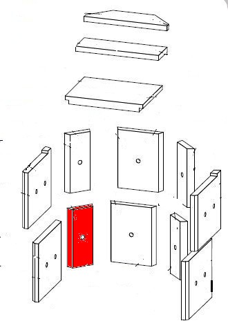 Fireplace Korsika SP Zijsteen links onder achteraan Fireplace Korsika SP Zijsteen links onder achteraan