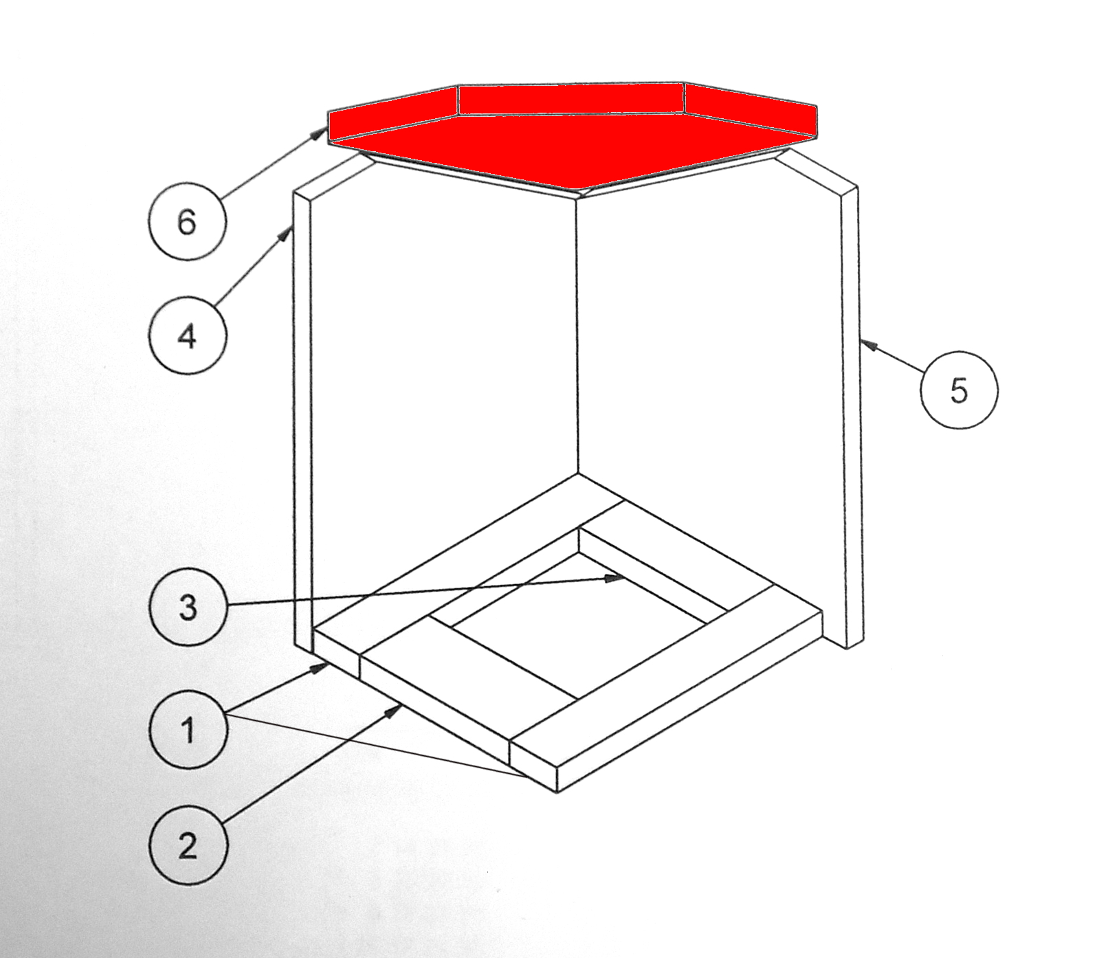Attika Quadro vlamplaat Attika Quadro vlamplaat