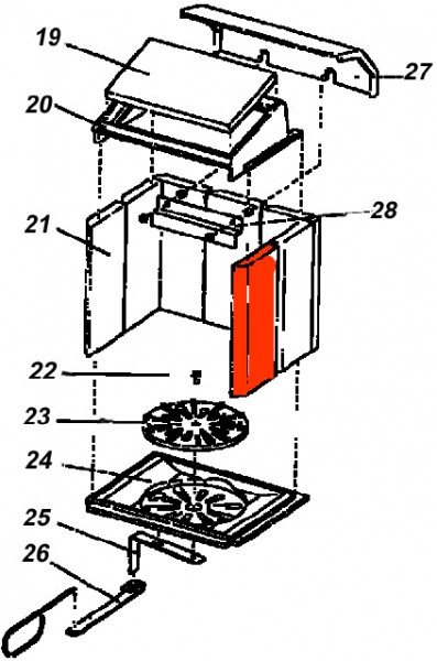 Austroflamm Toga pierre latérale droit avant Austroflamm Toga pierre latérale droit avant