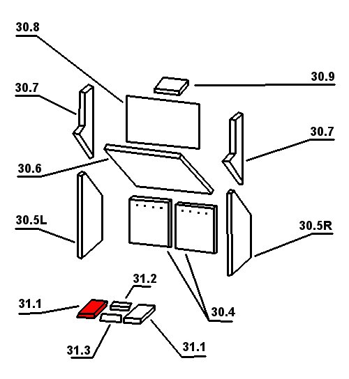 Oranier Malmö 6 Type 4664-6 Bodemsteen links A Oranier Malmö 6 Type 4664-6 Bodemsteen links A