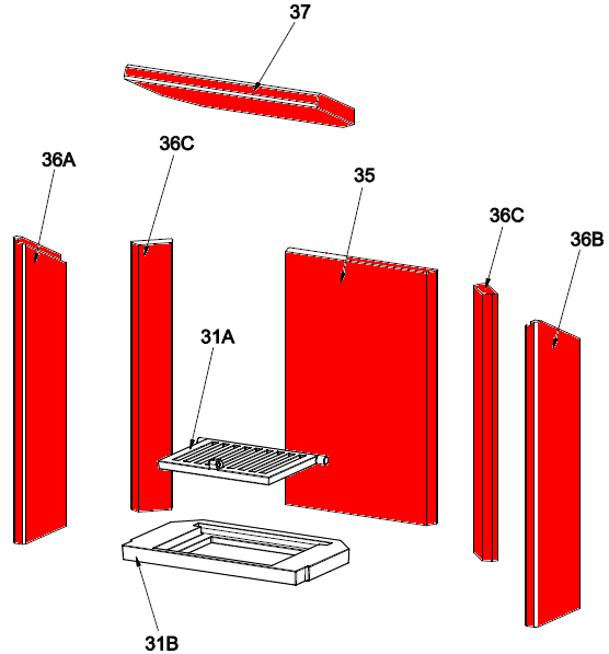 Königshütte Dorado revêtement de chambre de combustion Königshütte Dorado revêtement de chambre de combustion