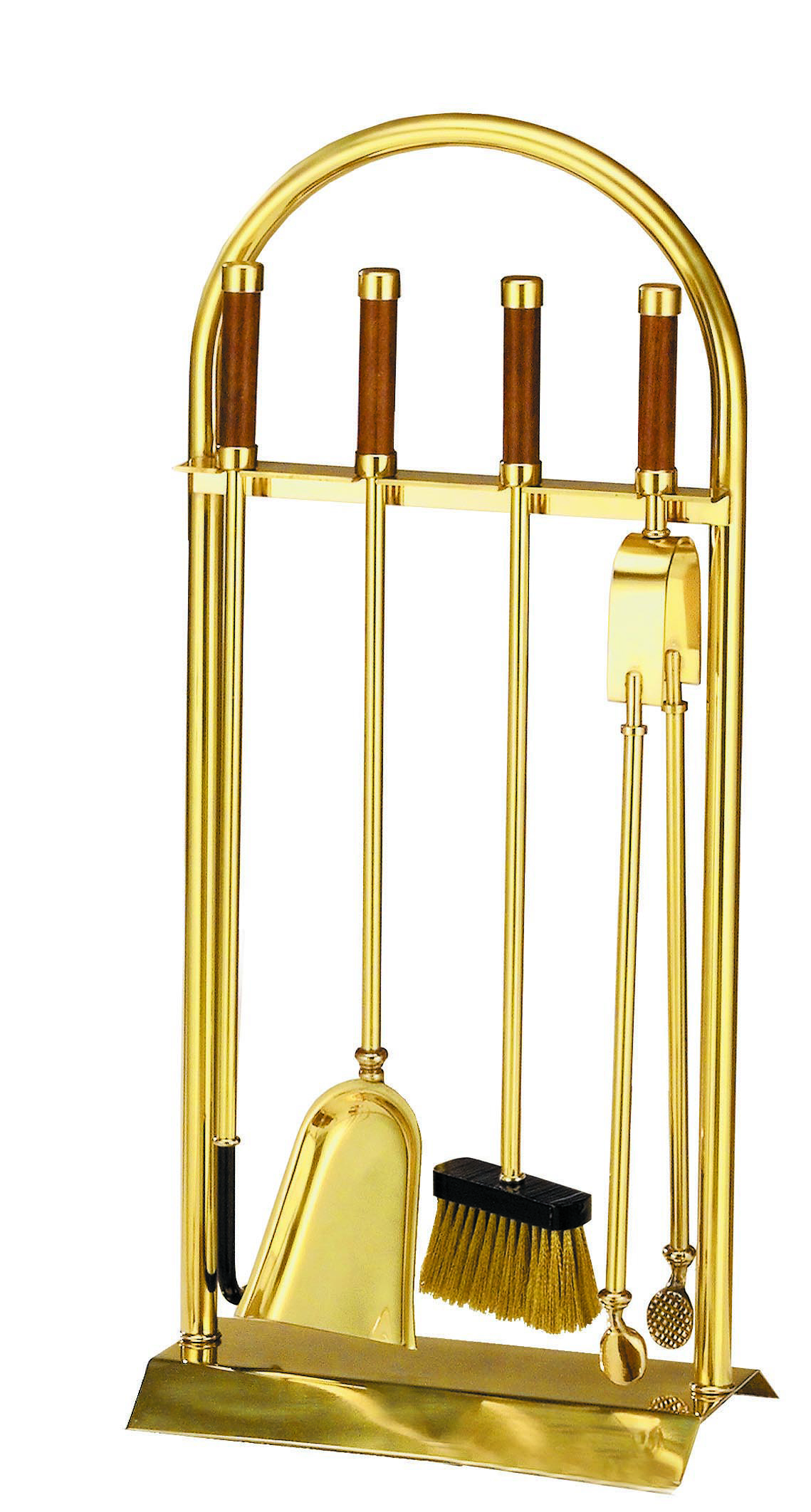 Lienbacher Kaminbesteck aus Messing, 4- teilig