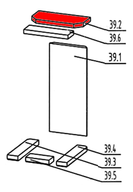 Justus Rondo Zugumlenkung unten Prallplatte Justus Rondo Zugumlenkung unten Prallplatte