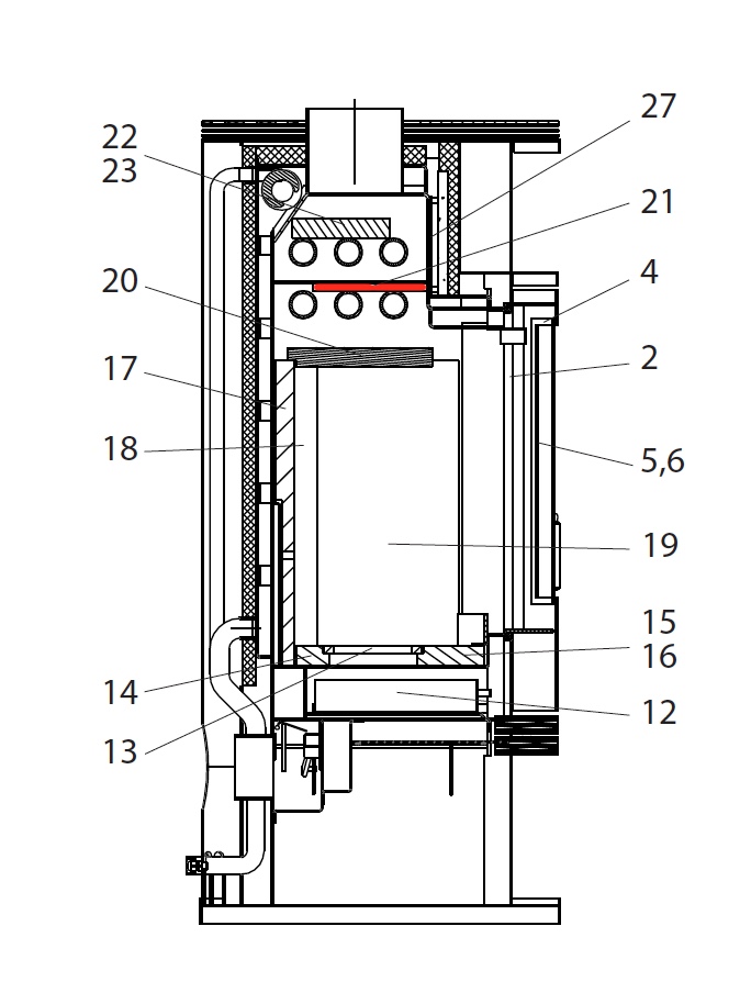 Wodtke KK 50-10 RW Zugumlenkung mittig links Explosionszeichnung Wodtke KK 50-10 RW Zugumlenkung mittig links Explosionszeichnung